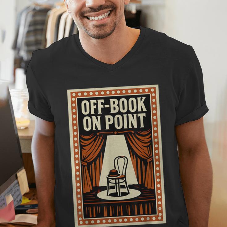 Off-Book On Point Theater Drama Men's V-Neck T-Shirt