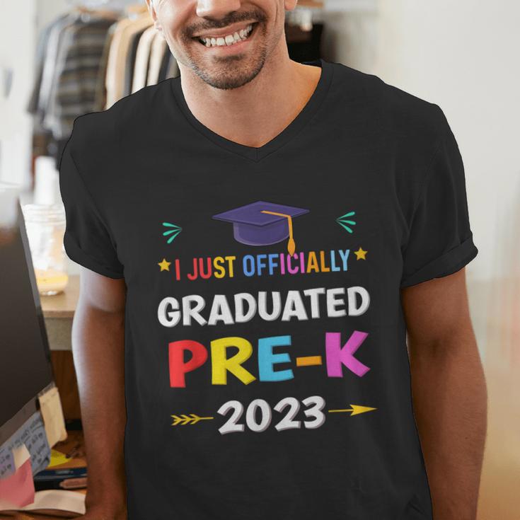 I Officially Graduated Pre-k Graduation Pre k Class 2023 Kid Men's V-Neck T-Shirt