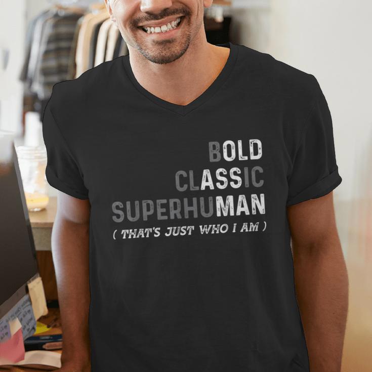 Old Man Gag Dad Father's Day Husband Birthday Grandpa Men's V-Neck T-Shirt