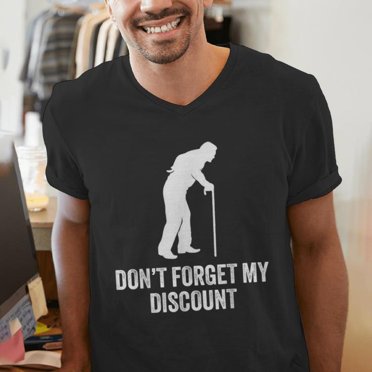 Old Man Gag Old Person Older People Men Dad Birthday Men's V-Neck T-Shirt