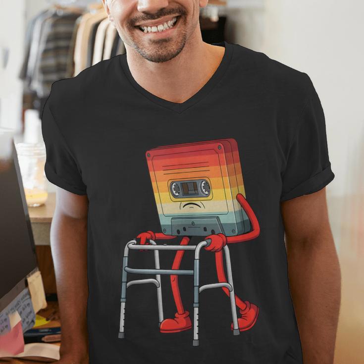 Old Vintage Cassette Tape 70s 80s 80s Outfit Nostalgia Men's V-Neck T-Shirt Old Vintage Cassette Tape 70s 80s 80s Outfit Nostalgia Men's V-Neck T-Shirt