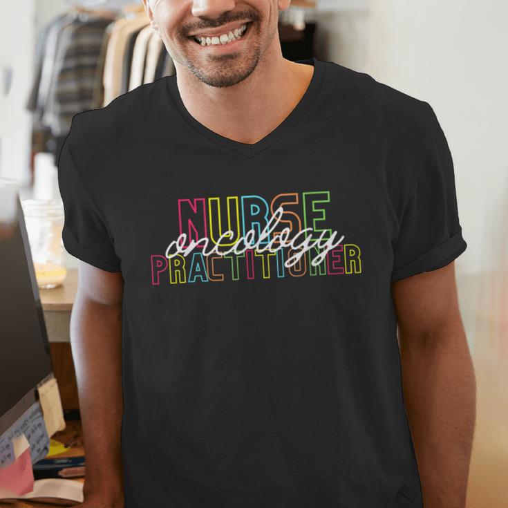 Oncology Nurse Practitioner For Graduation New Job Christmas Men's V-Neck T-Shirt