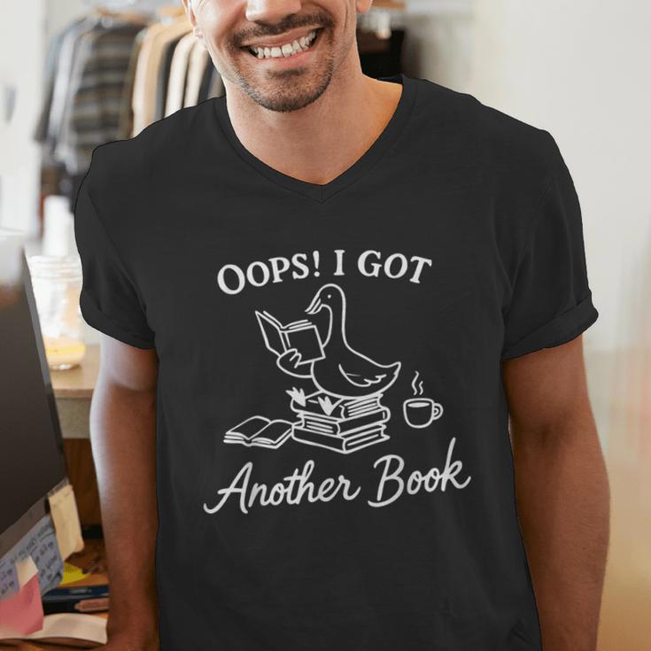 Oops I Got Another Book Goose Goose Reader Men's V-Neck T-Shirt