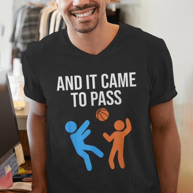 And It Came To Pass Book Of Mormon LDS Missionary Men's V-Neck T-Shirt