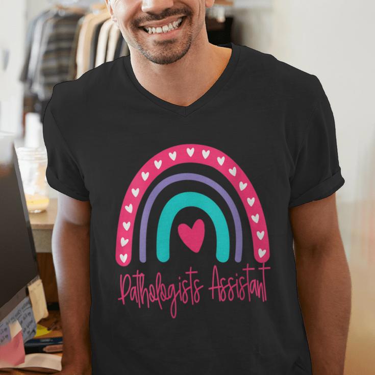 Pathologists' Assistant Graduation 2023 Boho Rainbow Men's V-Neck T-Shirt