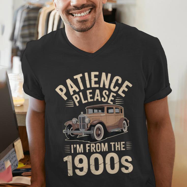 Patience Please I'm From The 1900s Old Car Men's V-Neck T-Shirt Patience Please I'm From The 1900s Old Car Men's V-Neck T-Shirt
