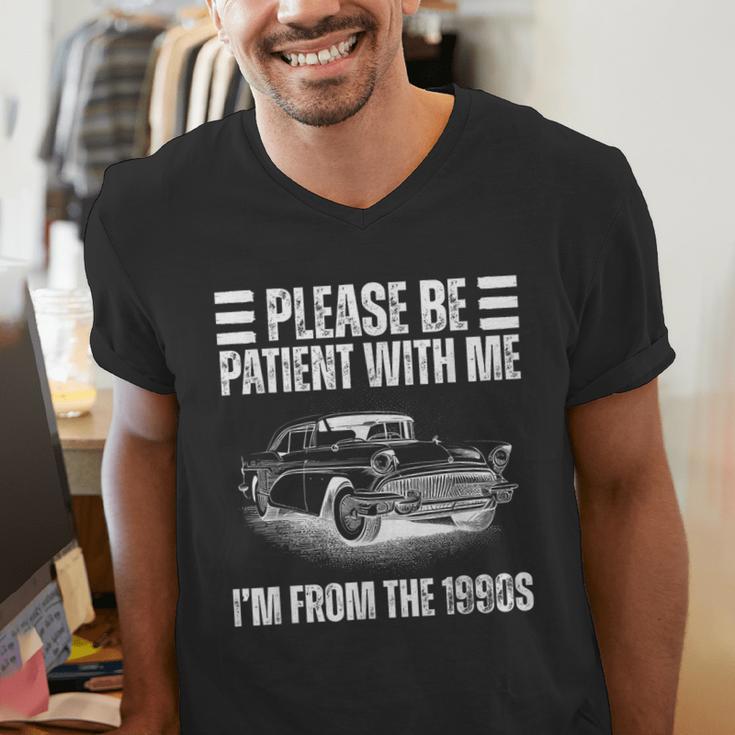 Be Patient With Me I'm From The 1900s Fathers Day Men's V-Neck T-Shirt