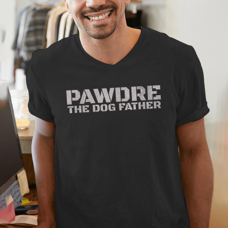 PAWDRE The Dog Father Dog Dad Christmas And Fathers Day Men's V-Neck T-Shirt