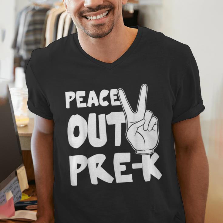 Peace Out Pre-K Great Class Of 2019 Graduation T-Shirt Men's V-Neck T-Shirt