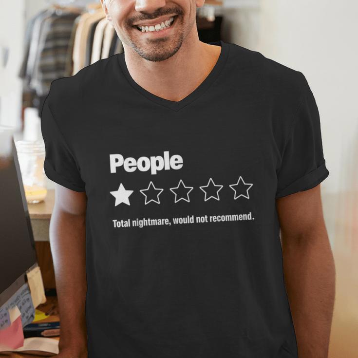 People One Star Rating Would Not Recommend Introvert Men's V-Neck T-Shirt People One Star Rating Would Not Recommend Introvert Men's V-Neck T-Shirt