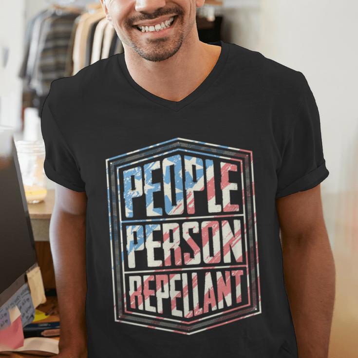 People Person Repellant Introvert Men's V-Neck T-Shirt