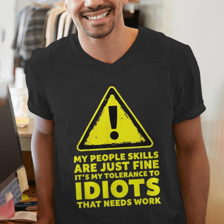 My People Skills Are Just Fine Sarcastic Introvert Men's V-Neck T-Shirt