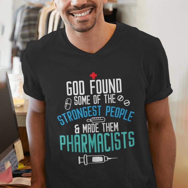 Pharmacist Christian Pharmacy Student PharmD Graduation Men's V-Neck T-Shirt