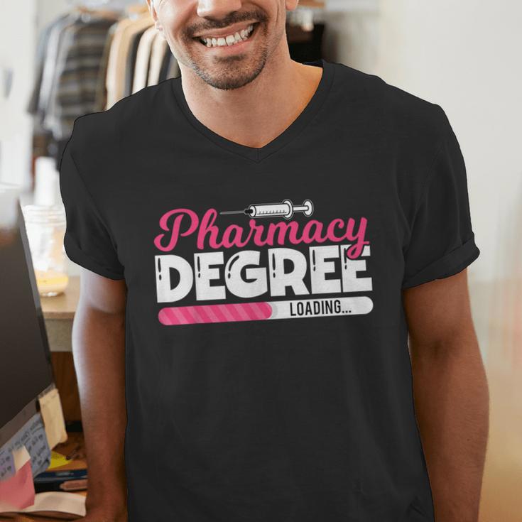 Pharmacy Degree Loading Future Pharmacist Graduation Men's V-Neck T-Shirt