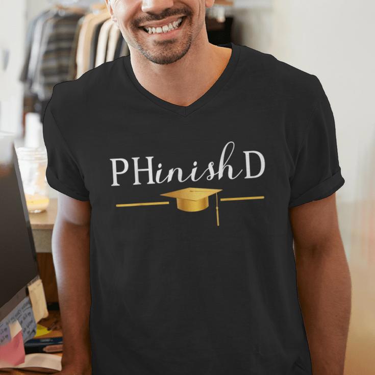 PhD Doctorate Graduation For PhD Student Graduate Degree Men's V-Neck T-Shirt
