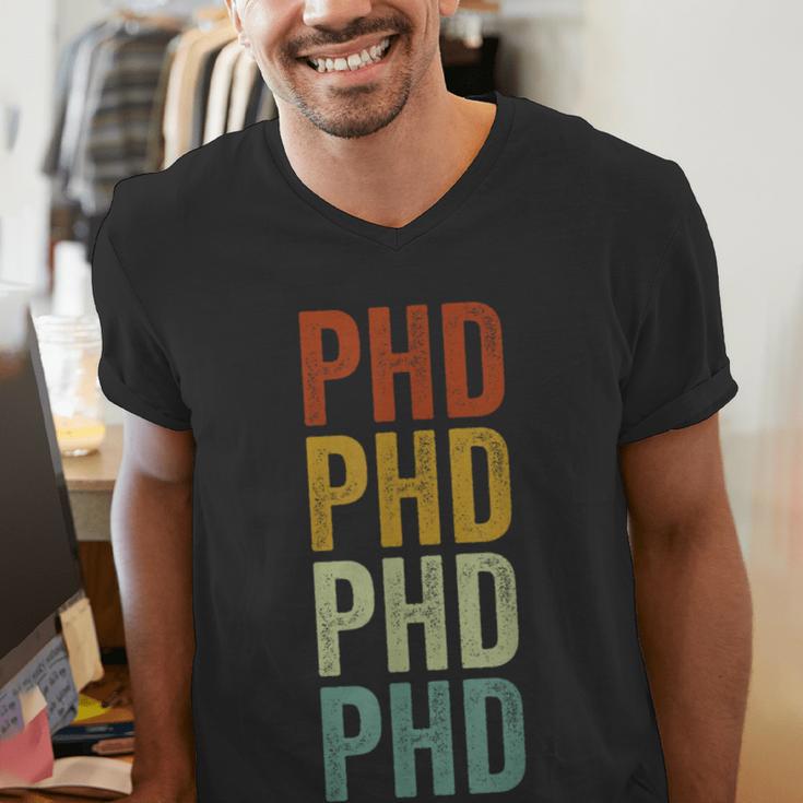 PHD Graduation Doctorate Men's V-Neck T-Shirt
