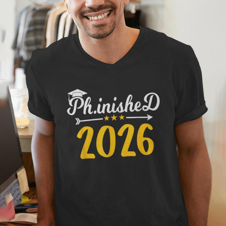 Phinally Done 2026 Doctorate PhD PhD Graduation 2026 Men's V-Neck T-Shirt