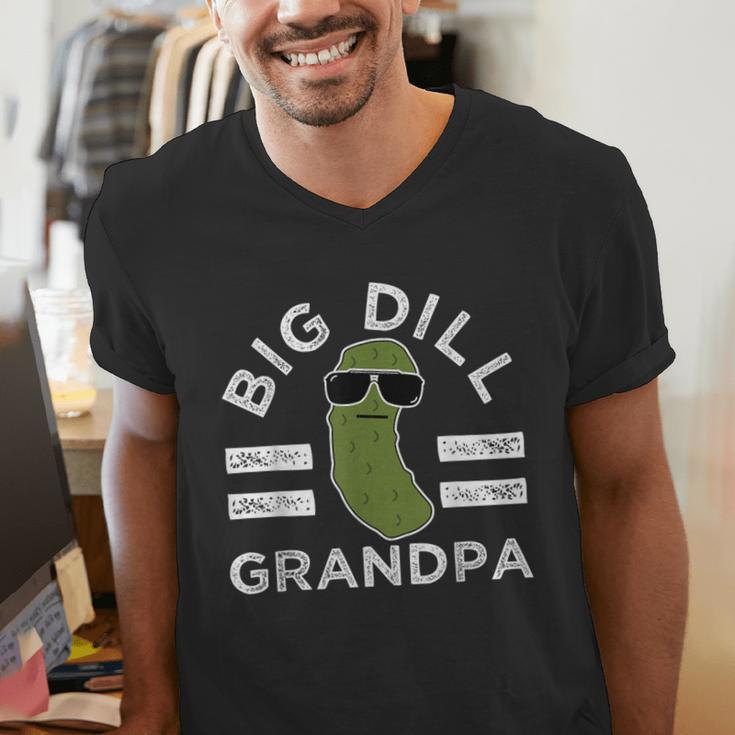 Pickle Pun Big Dill Grandpa Dad Joke Grandfather Humor Men's V-Neck T-Shirt Pickle Pun Big Dill Grandpa Dad Joke Grandfather Humor Men's V-Neck T-Shirt