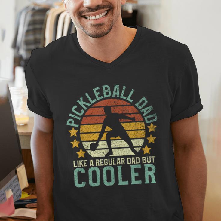 Pickleball Dad Pickleball Player Men's V-Neck T-Shirt