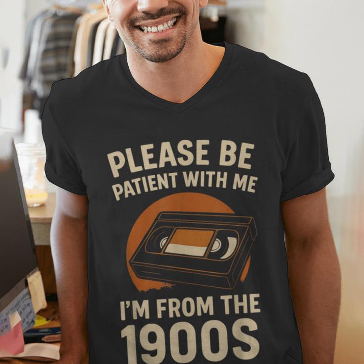 Please Be Patient I'm From The 1900s – Vintage Tape Men's V-Neck T-Shirt