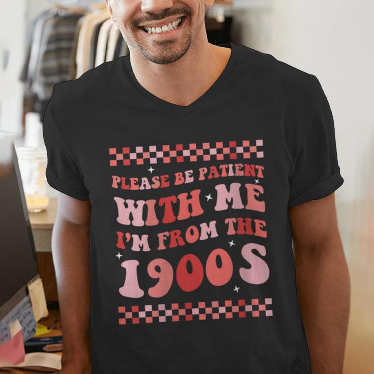 Please Be Patient With Me I'm From The 1900s Cute Boho Mom Men's V-Neck T-Shirt Please Be Patient With Me I'm From The 1900s Cute Boho Mom Men's V-Neck T-Shirt