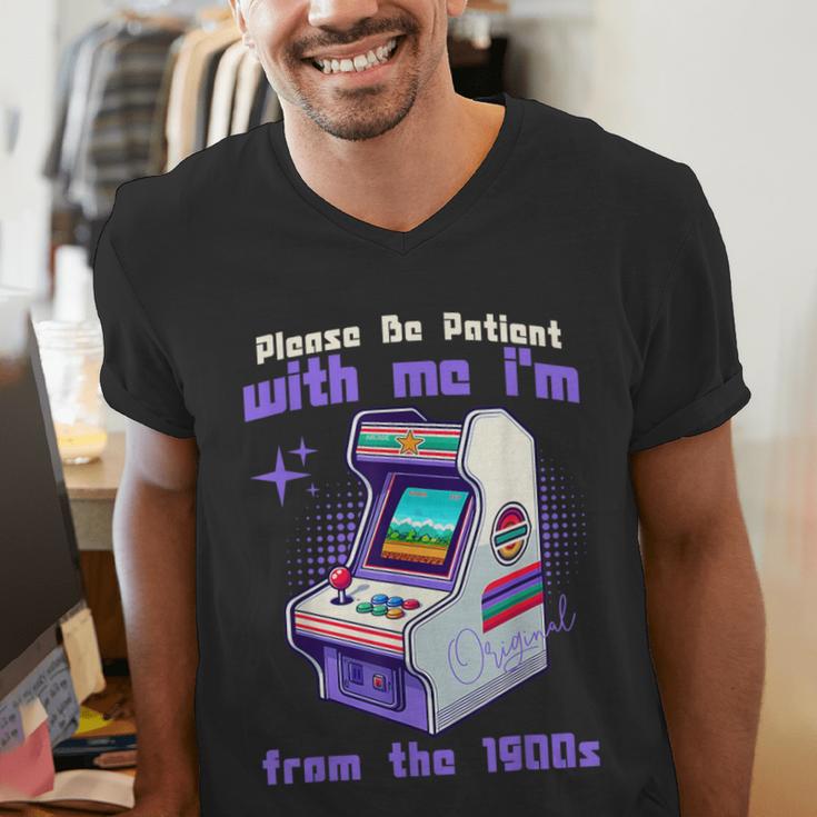 Please Be Patient With Me I'm From The 1900s Gamer Gaming Men's V-Neck T-Shirt