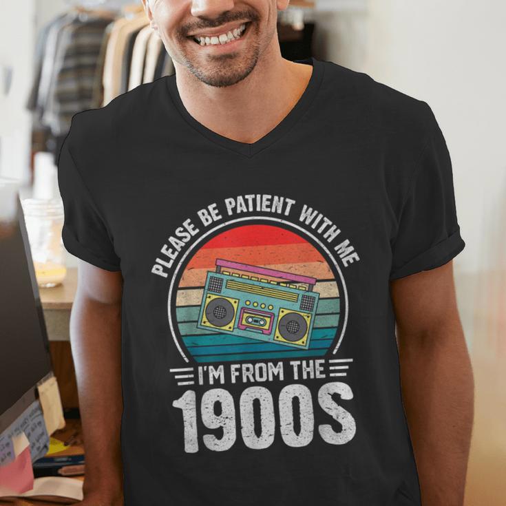 Please Be Patient With Me I'm From The 1900s Music Men's V-Neck T-Shirt