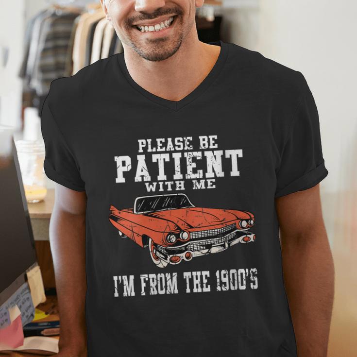 Please Be Patient With Me I'm From The 1900s Old School Men's V-Neck T-Shirt