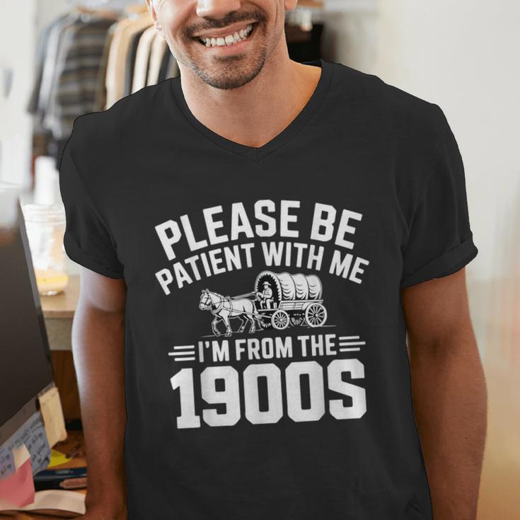 Please Be Patient With My I'm From The 1900s Retirement Men's V-Neck T-Shirt