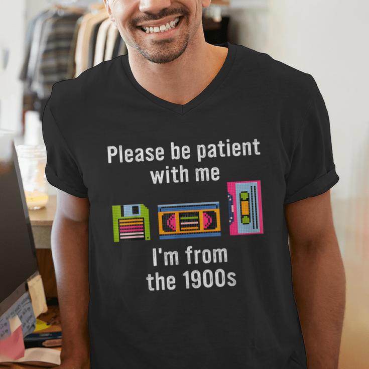 Please Be Patient With Me I'm From The 1900s Video Tape Men's V-Neck T-Shirt