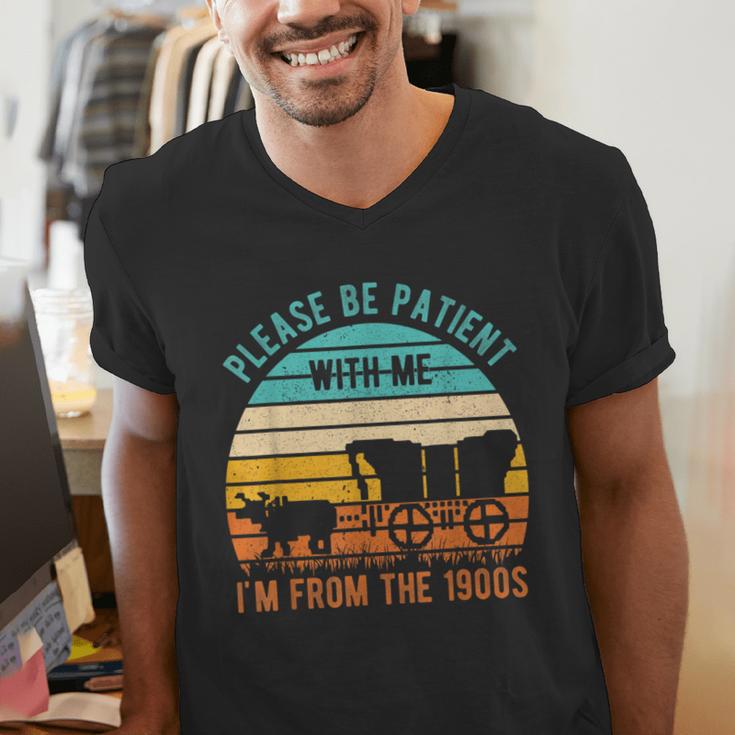 PLEASE BE PATIENT I'M FROM THE 1900s Vintage 1900s 90s Men's V-Neck T-Shirt