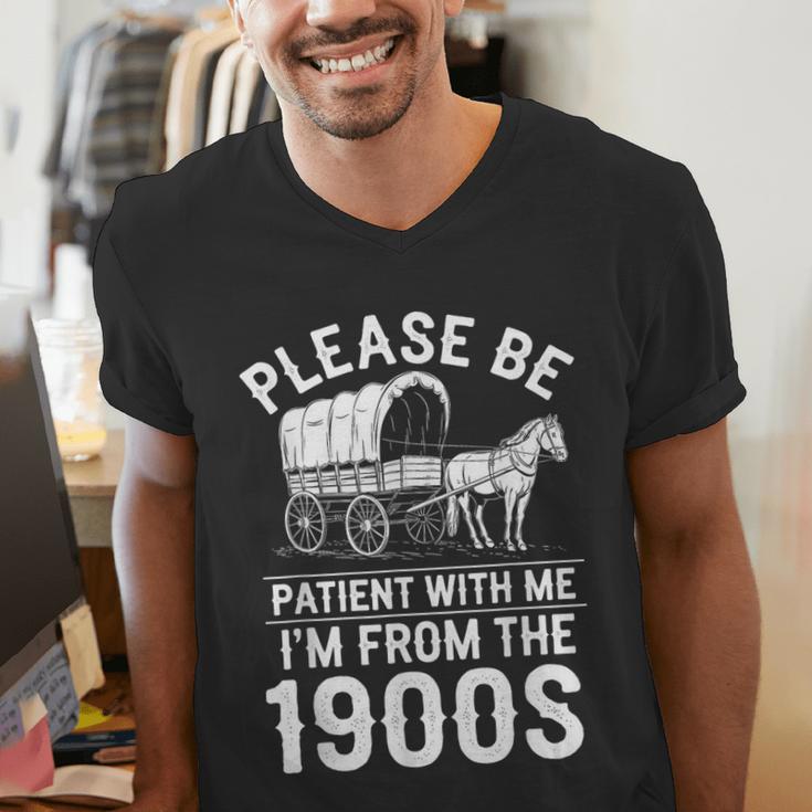 Please Be Patient I'm From The 1900s Vintage Humor 90s Kids Men's V-Neck T-Shirt Please Be Patient I'm From The 1900s Vintage Humor 90s Kids Men's V-Neck T-Shirt