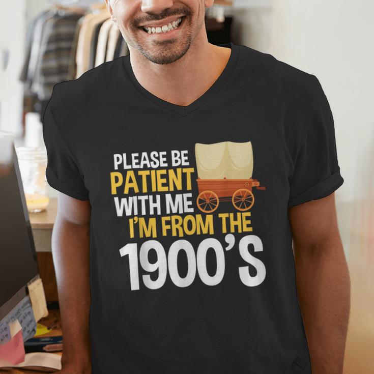 Please Be Patient With Me I'm From The 1900s Vintage Oregon Men's V-Neck T-Shirt Please Be Patient With Me I'm From The 1900s Vintage Oregon Men's V-Neck T-Shirt