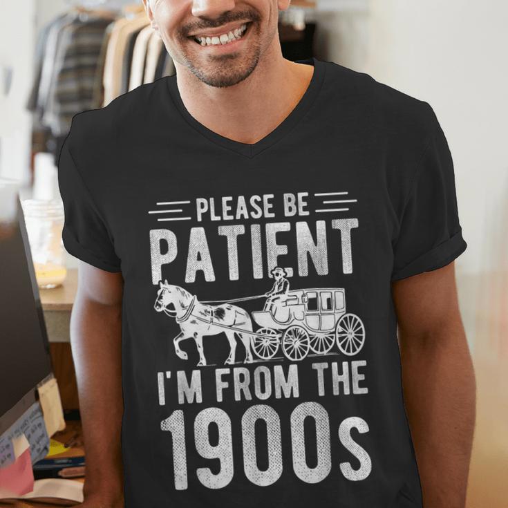 PLEASE BE PATIENT I'M FROM THE 1900s Vintage 1900s Retro Men's V-Neck T-Shirt