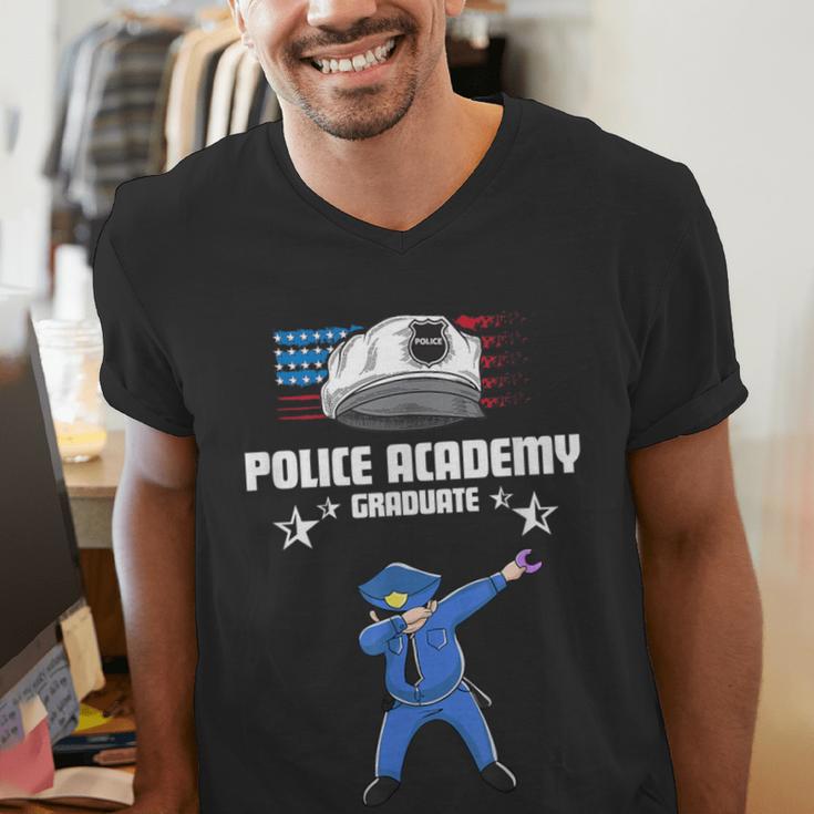 Police Academy Graduate Shirt Police Academy Graduation Gift Men's V-Neck T-Shirt
