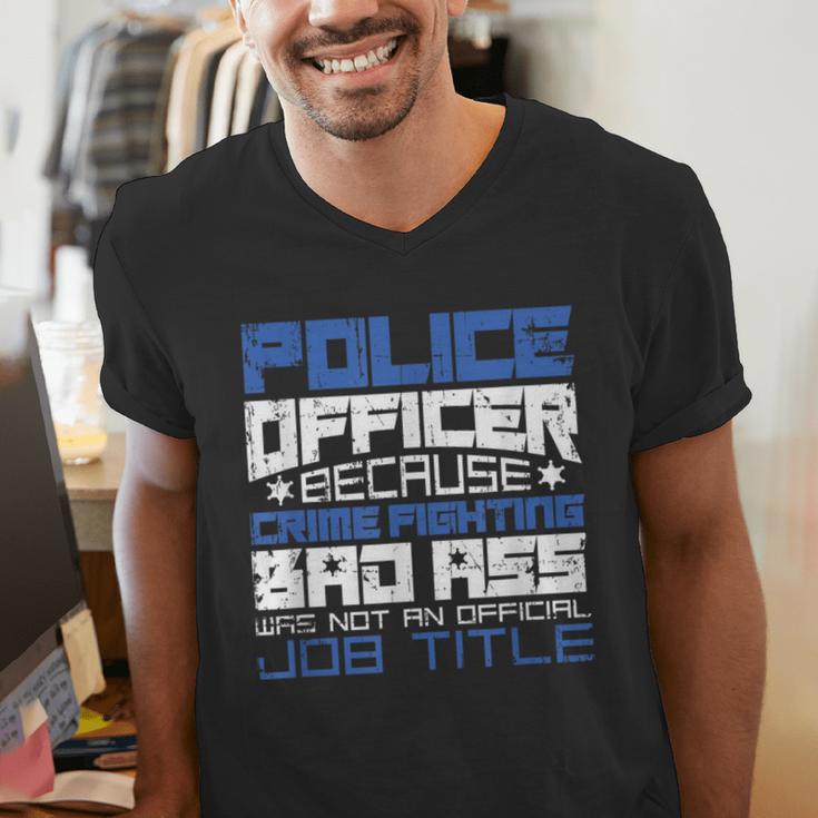 Police Officer Saying Academy Graduation Women Men Men's V-Neck T-Shirt