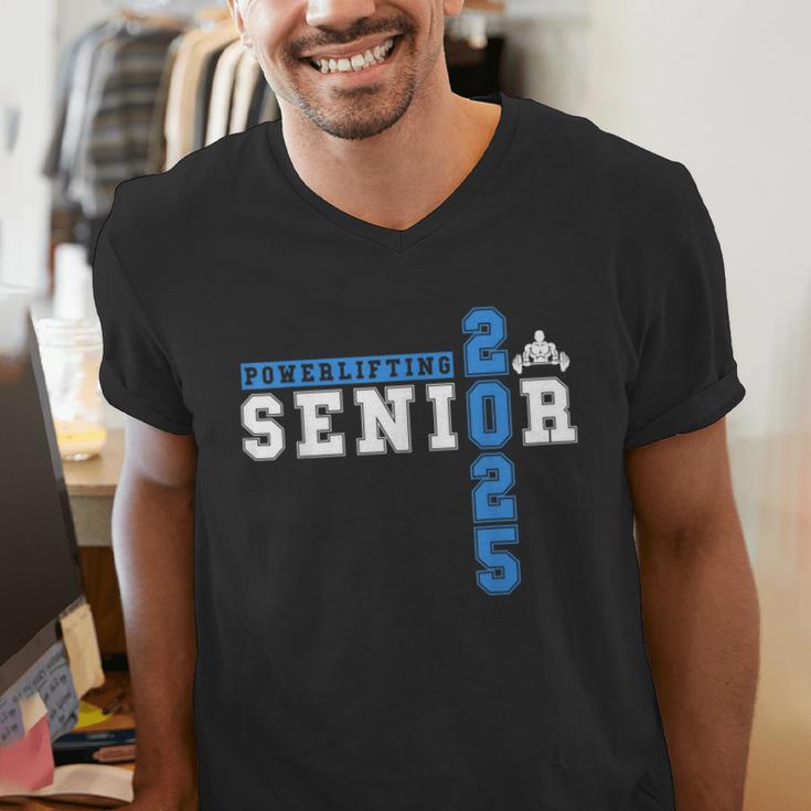 Powerlifting Senior 2025 Class Of 2025 Graduation Party 23 Men's V-Neck T-Shirt