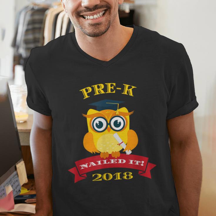 Pre-K Graduation 2018 Cute Owl Men's V-Neck T-Shirt