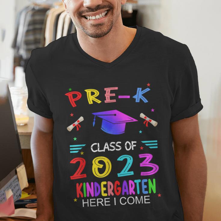 Pre-k Graduation Pre Kindergarten Class Of 2023 Boys Girls Men's V-Neck T-Shirt