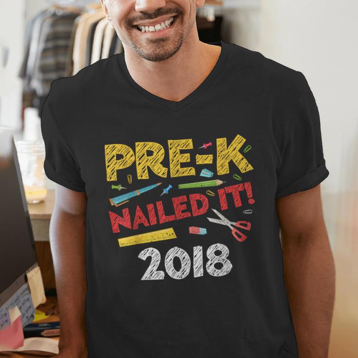 Pre-K Nailed It Class Of 2018 Graduation Men's V-Neck T-Shirt