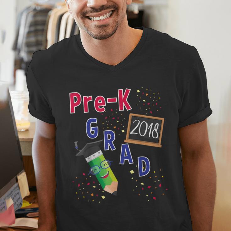 Pre Kindergarten Graduation 2018 Fun Graduate Shirt For Kids Men's V-Neck T-Shirt