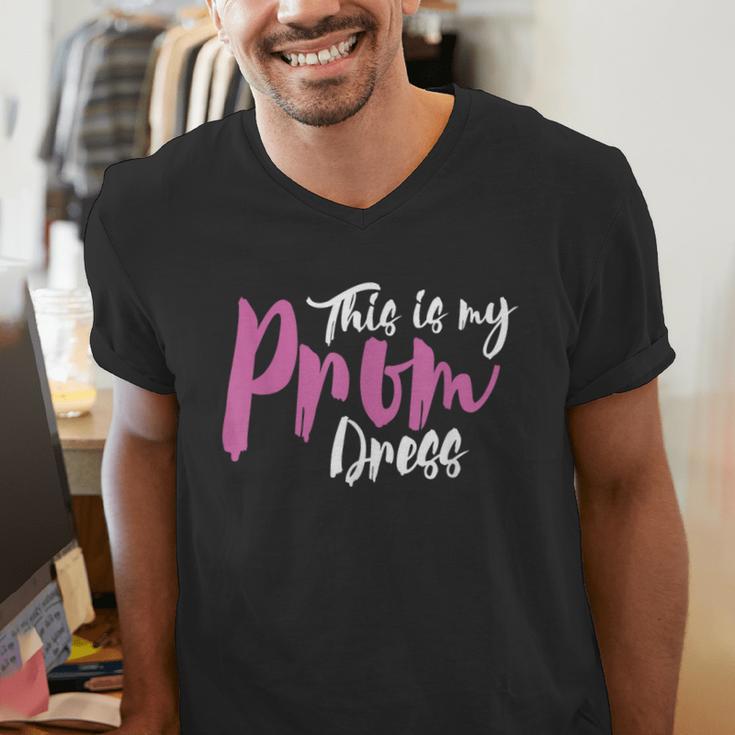 This Is My Prom Dress Shirt Senior Graduation Cute Tee Men's V-Neck T-Shirt