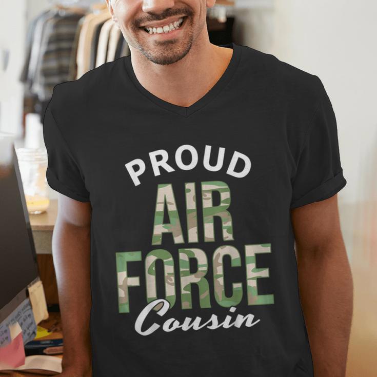Proud Air Force Cousin Deployment Homecoming Graduation Men's V-Neck T-Shirt