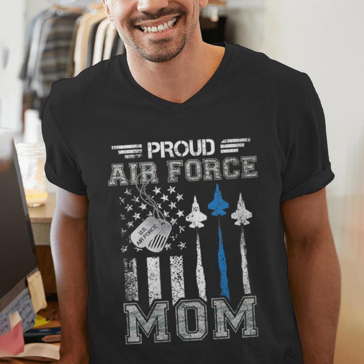 Proud Air Force Mom US Air Force Graduation Mom Men's V-Neck T-Shirt