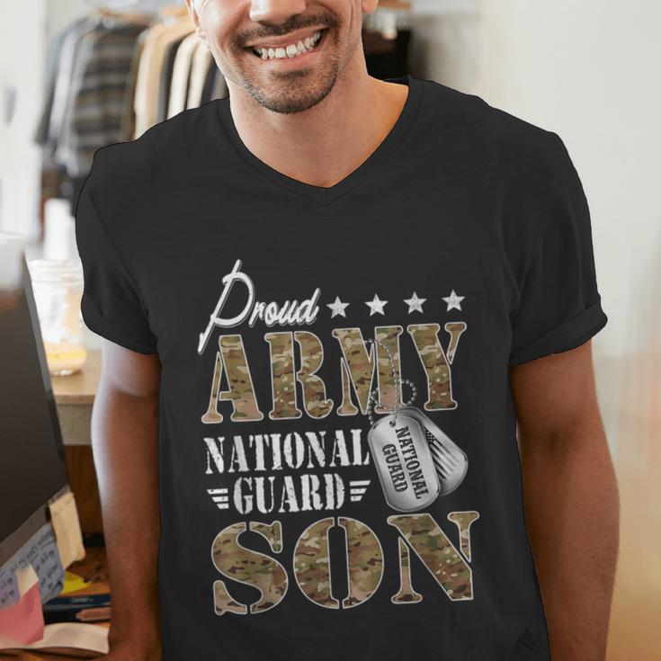 Proud Army National Guard Son National Guard Graduation Men's V-Neck T-Shirt