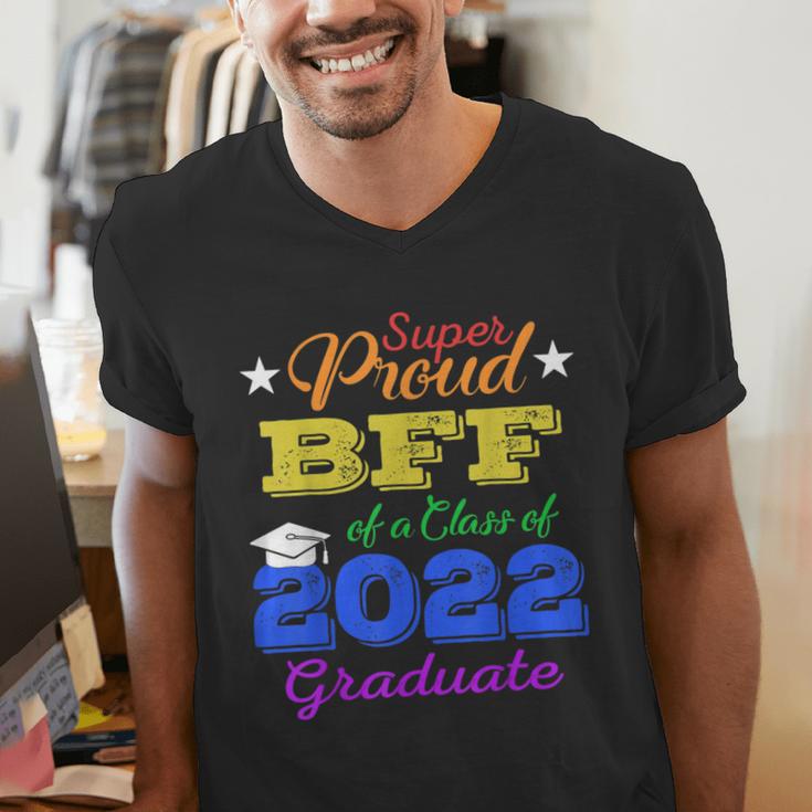 Proud Bff Of 2022 Graduate Class 2022 Graduation Family Men's V-Neck T-Shirt