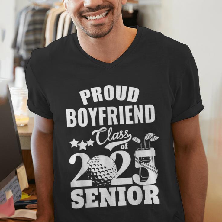 Proud Boyfriend Class Of 2025 Graduation Senior 2025 Golf Men's V-Neck T-Shirt