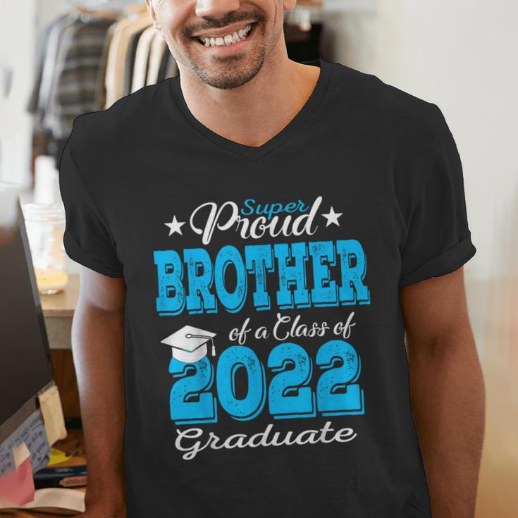 Proud Brother Of a 2022 Graduate Class Of 2022 Graduation Men's V-Neck T-Shirt