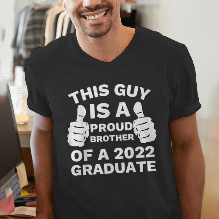 Proud Brother Of 2022 Graduate Class Of 2022 Graduation Men's V-Neck T-Shirt