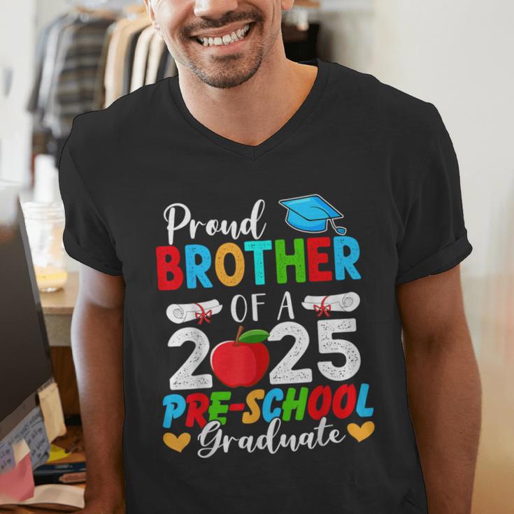 Proud Brother Of a 2025 Preschool Graduate Graduation Men's V-Neck T-Shirt